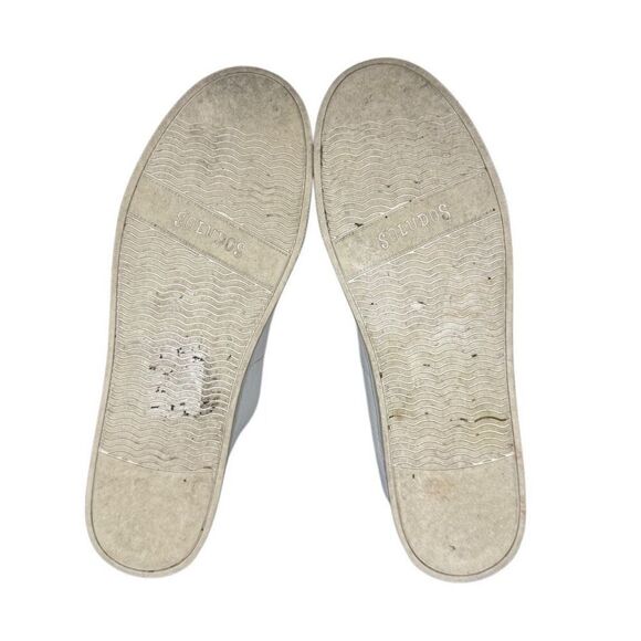 Soludos Ibiza Size 7.5 Women's White Leather Lace Up Sneaker Platform - Picture 3 of 9